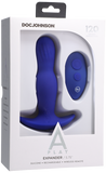 EXPANDER - Rechargeable Silicone Anal Plug With Remote - Royal Blue